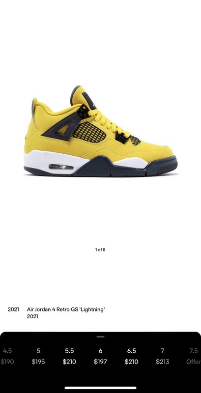 Air Jordan 4 Retro GS Lighting