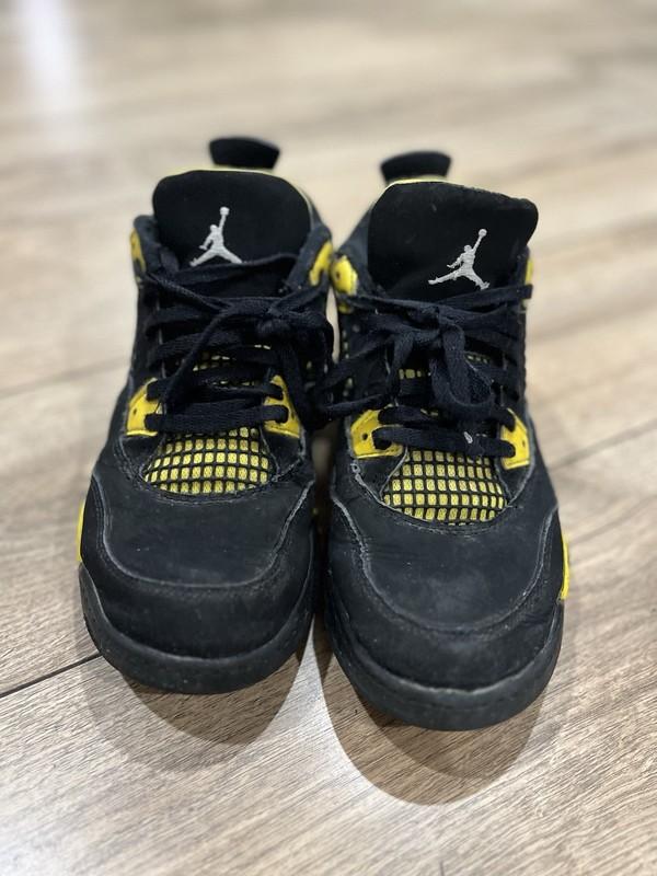 Air Jordan 4 Retro (PS) Shoes Little Kid’s 3Y Thunder Black Yellow BQ7669-017