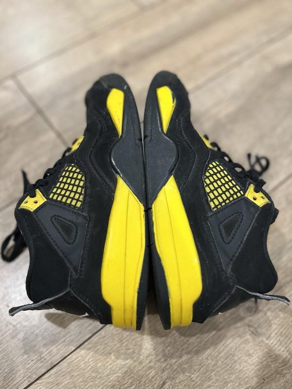 Air Jordan 4 Retro (PS) Shoes Little Kid’s 3Y Thunder Black Yellow BQ7669-017