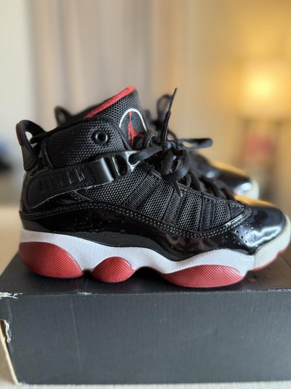 Air Jordan 6 Rings Bred PS Size 12C Used Lightly Worn 323432 062 Replacement Box