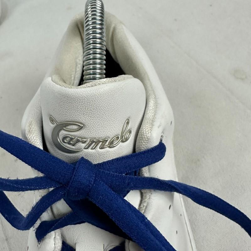 Air Jordan Carmelo 5.5 Youth Basketball Shoes White W/ Blue Laces Size 6Y