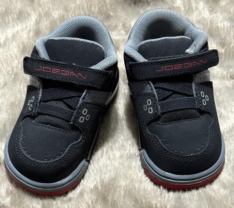 Air Jordan Flight 23 BT Toddler Shoes Sz 4C 317823-021 Black Red