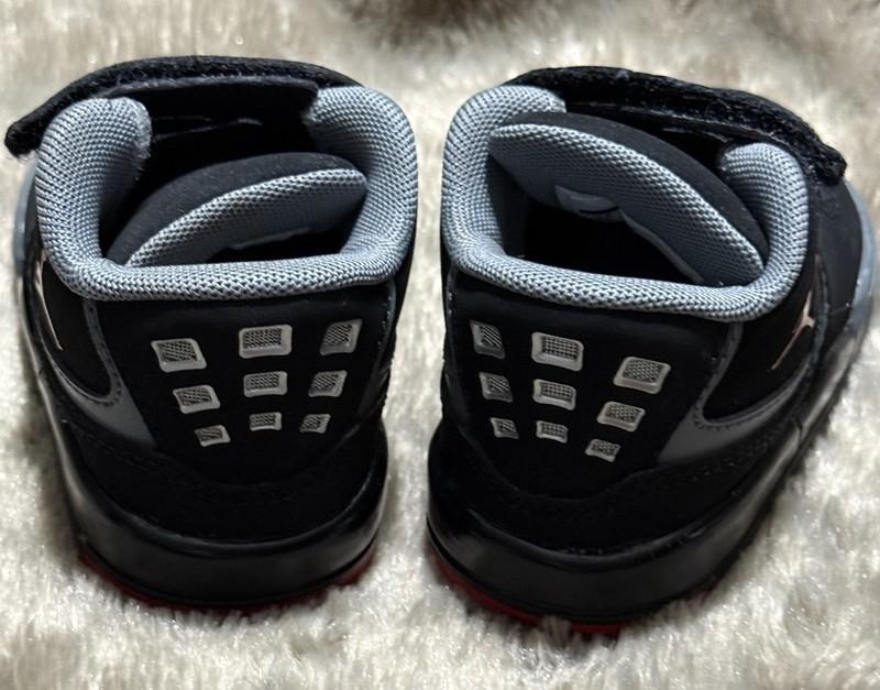 Air Jordan Flight 23 BT Toddler Shoes Sz 4C 317823-021 Black Red