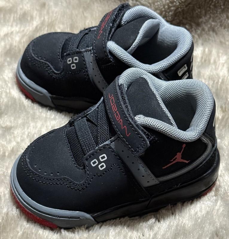 Air Jordan Flight 23 BT Toddler Shoes Sz 4C 317823-021 Black Red