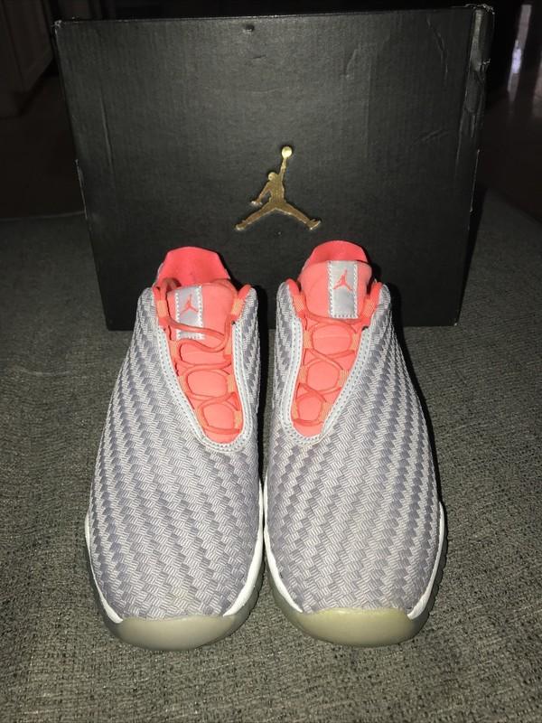 Air Jordan Future Low BG 724813-023 Gray Sneaker Shoes Lace Up SIZE 4.5 Y