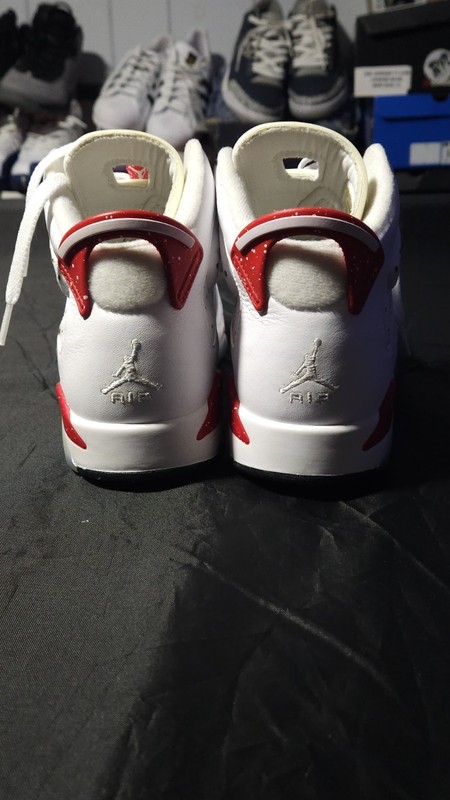 Air Jordan Retro 6 (GS) White/'Red Oreo' Sz 7Y Used Great Condition Without Box
