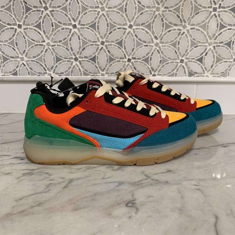 Airwalk Boys Size 6 Multicolor Corduroy Skate Shoes – Retro Style – NWT