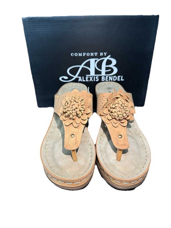 Alexis Bendel Womens Comfort Sandal Soft Cushion Orthopedic Arch Support