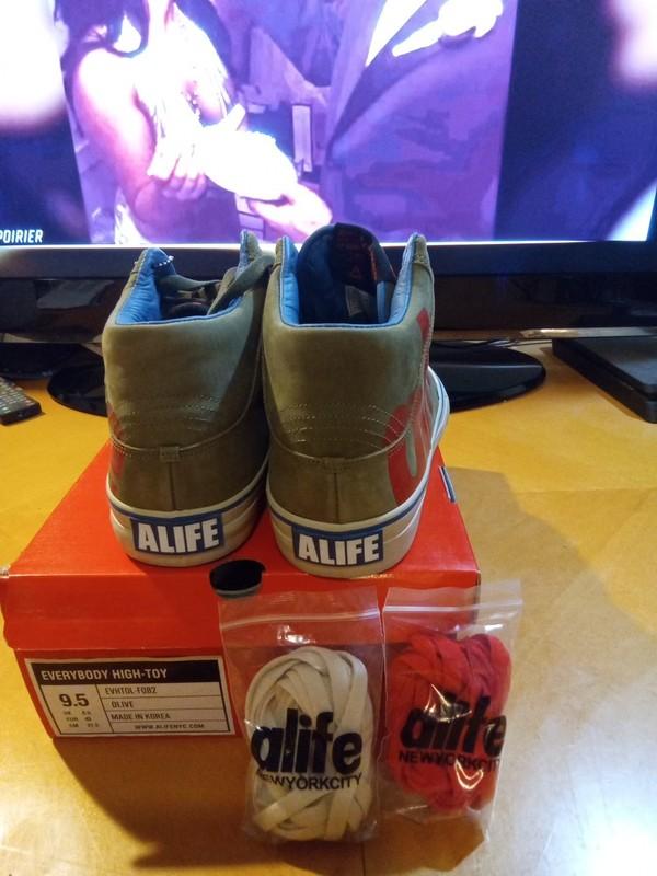 ALIFE Everybody HIGH -TOY Men’s Us Size 9.5 OLIVE