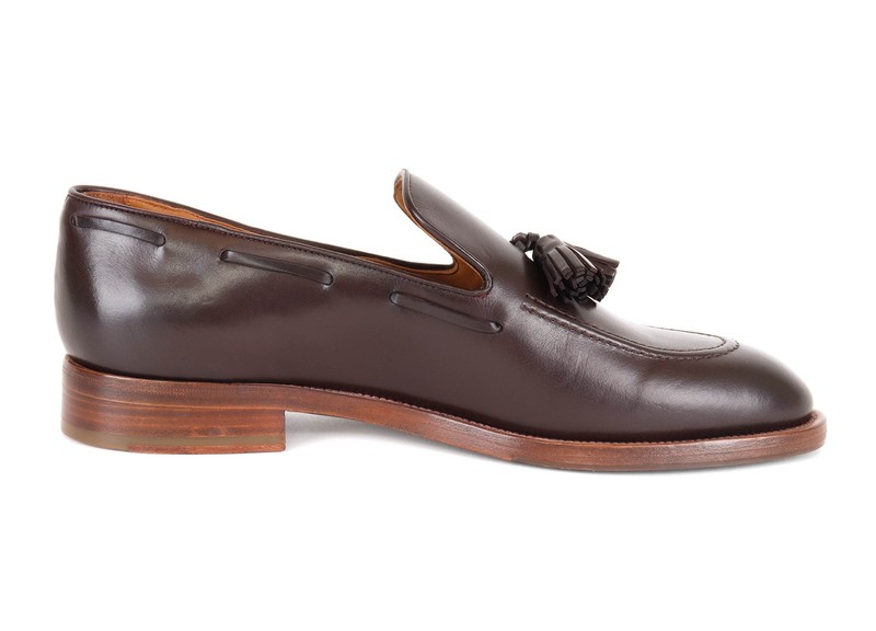 ALLEN EDMONDS Lucca TASSEL LOAFER Dark Brown Calfskin Luxury Handmade Italy 11