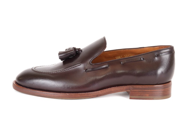 ALLEN EDMONDS Lucca TASSEL LOAFER dark brown calfskin luxury handmade Italy 11