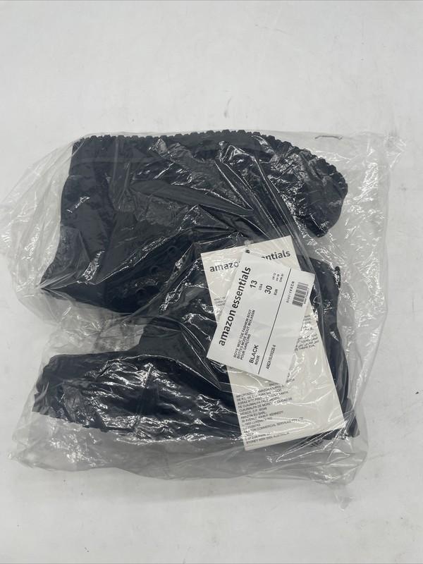 Amazon Essentials Kids' Moc Toe Fashion Boot Black Little Kids Size 13 Boys