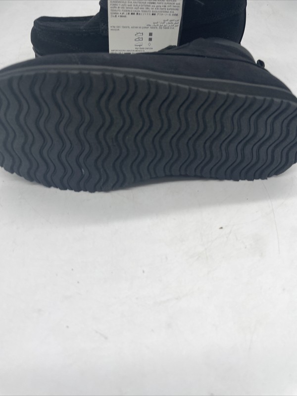 Amazon Essentials Kids' Moc Toe Fashion Boot Black Little Kids Size 13 Boys