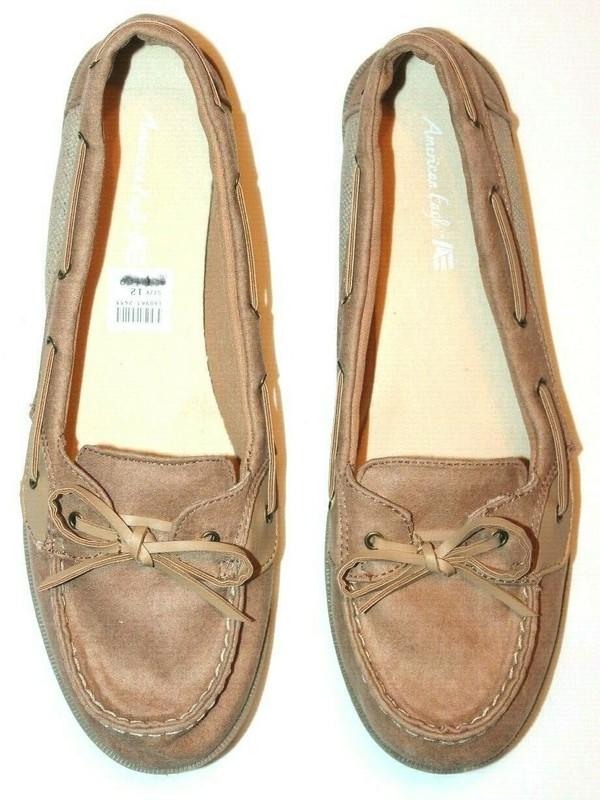 American Eagle Toddler Girls' Beck Bekka Tan Moc Mocassin Slip-On Boat Shoes