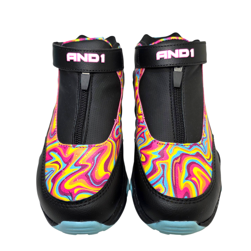 AND1 Athletic Sneakers Hi-Top Zip Little & Big Boy Size 3 & 4 Odor-Reducing Tech