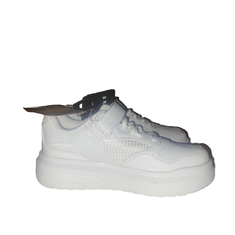 AND1 White Platform Court Basketball Big Girls Sneakers Shoes Size 2 GMA123ES156