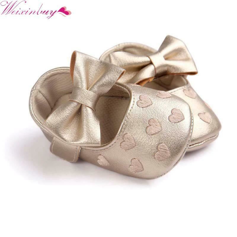 Anti-slip Soft Sole First Walkers Infant Baby Girls Toddler Shoes 0-18 Month