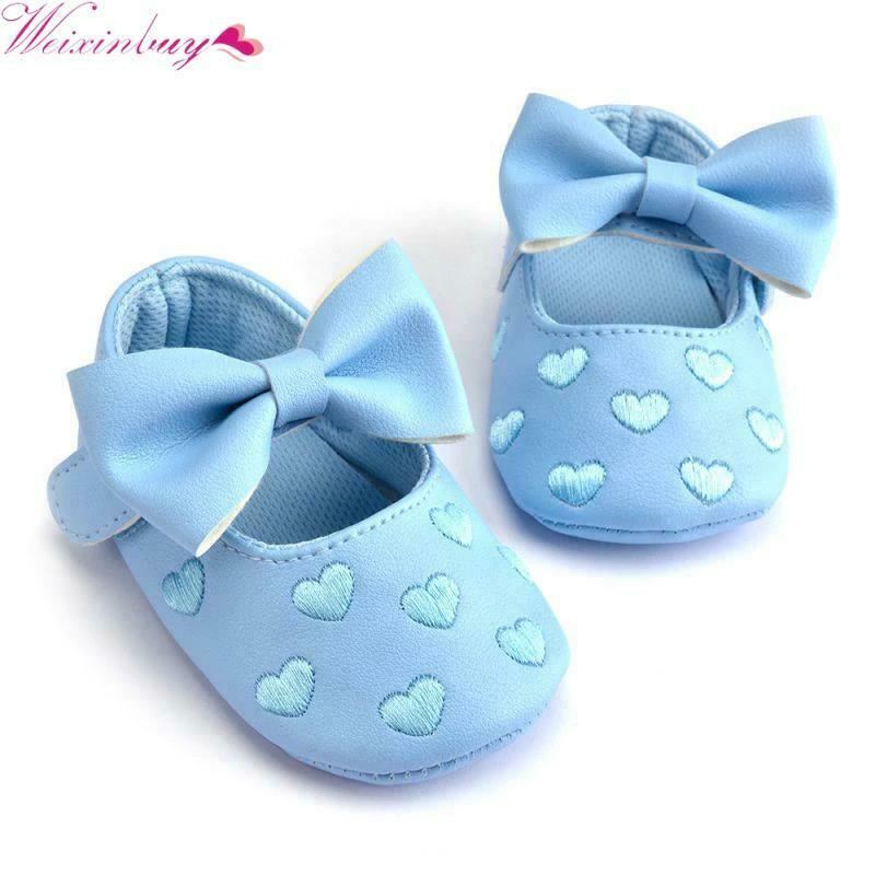 Anti-slip Soft Sole First Walkers Infant Baby Girls Toddler Shoes 0-18 Month