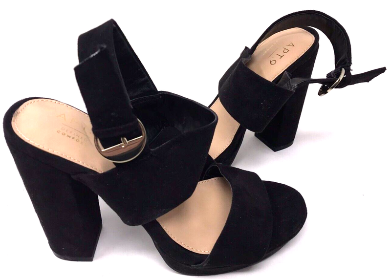 Apt. 9 Women's Encourage Platform High Heel Dress Shoes Black Size:10 109B