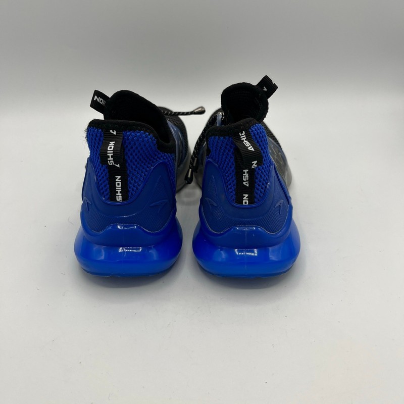 ASHION Boys Shoes Blue Black Mesh Slip On Lightweight Running Sneakers Size 34