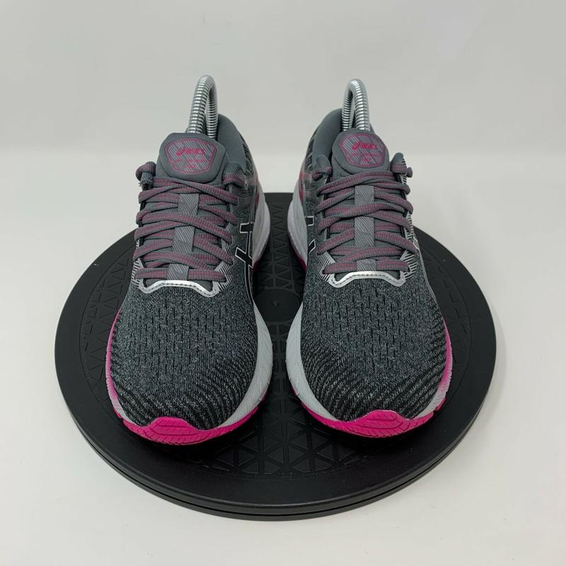Asics Womens GT-2000 10 Running Shoes Size 7 Narrow Gray Sneakers Gel Training