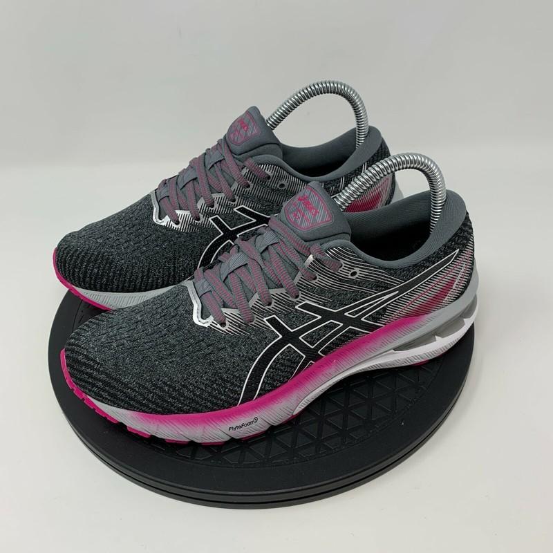Asics Womens GT-2000 10 Running Shoes Size 7 Narrow Gray Sneakers Gel Training