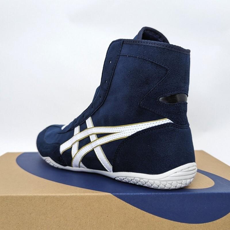 ASICS Wrestling Shoes 1083A001 Navy/White(edge:Gold) EX-EO(TWR900 Successor)