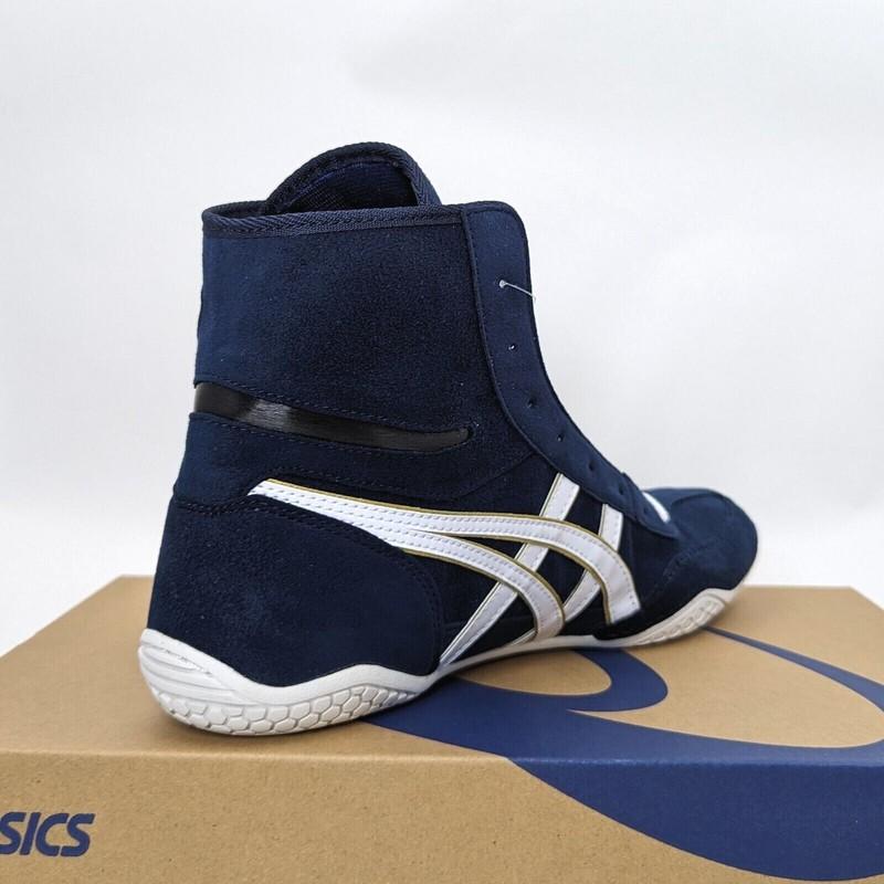 ASICS Wrestling Shoes 1083A001 Navy/White(edge:Gold) EX-EO(TWR900 Successor)