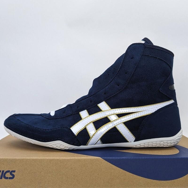 ASICS Wrestling Shoes 1083A001 Navy/White(edge:Gold) EX-EO(TWR900 Successor)