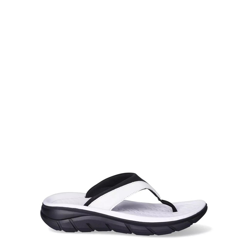 ATHLETIC WORKS LADIES WOMENS WHITE FLIP FLOPS SANDALS SHOES SIZE 11 HIGHTAIL NEW