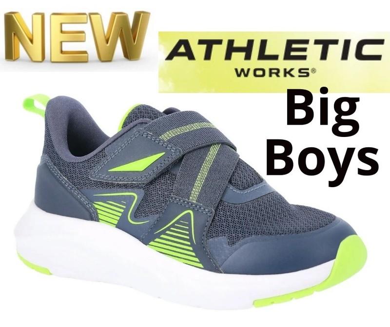 Athletic Works SIZE 5 Big Boys Z Strap Sneakers color NAVY NEW