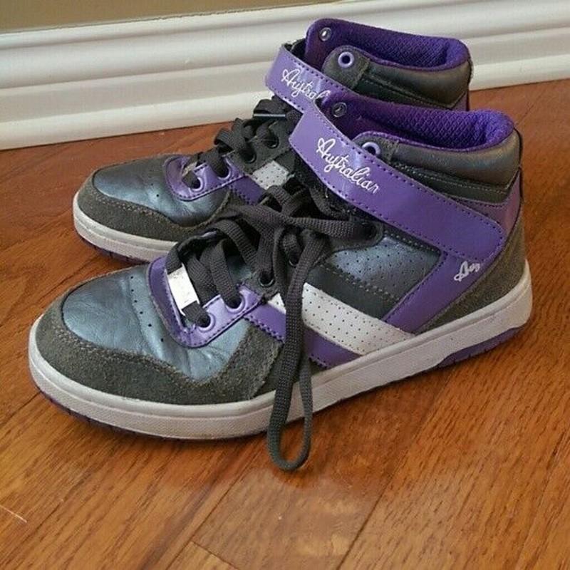 Australian Sneakers - Grey Purple White - Size 5