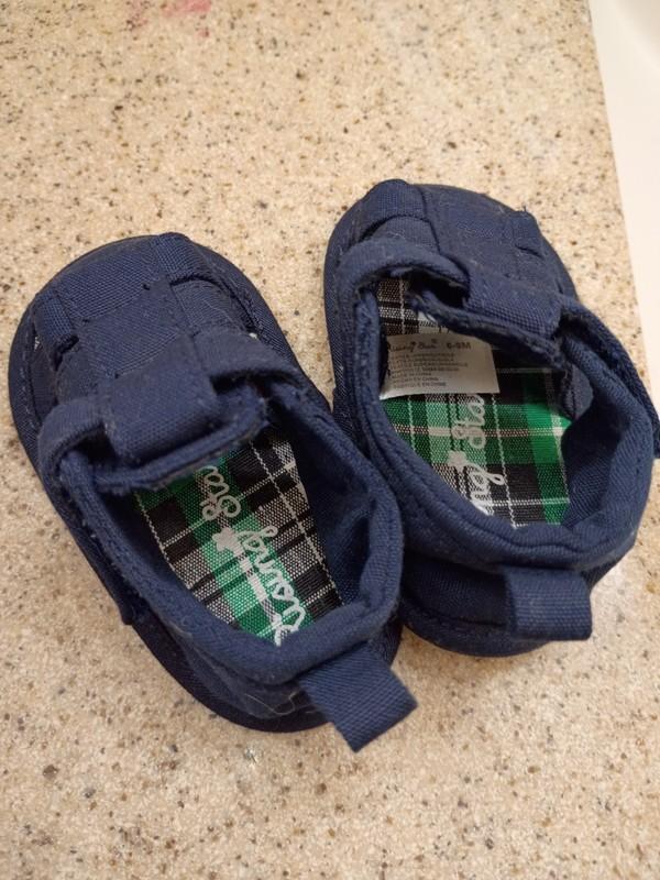 Baby Boy Blue Strapped Summer Sandals 0-3 Shinning Star