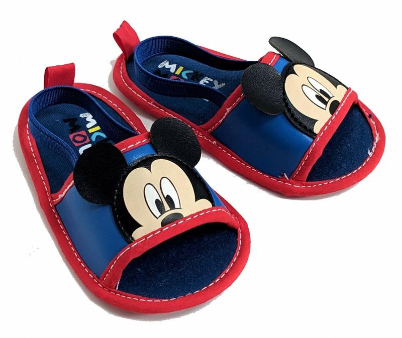 BABY BOY MICKEY MOUSE FLIP FLOP WITH BACK STRAP SANDALS 0-3 MONTHS