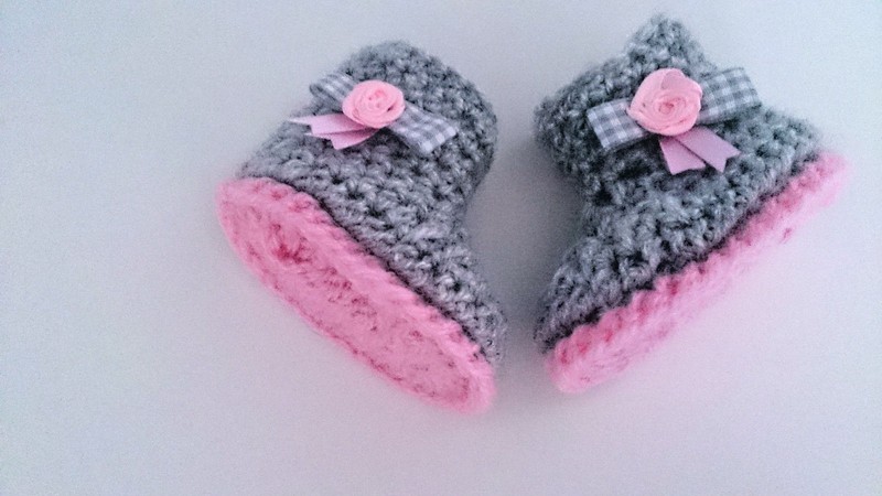 Baby CROCHET HANDMADE SHOES BOOTS BOOTIES KNITTING FIRST SHOES