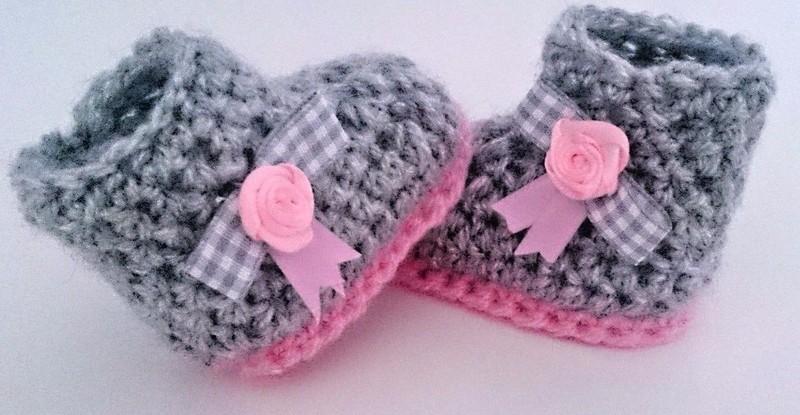 baby CROCHET HANDMADE SHOES BOOTS BOOTIES KNITTING FIRST SHOES