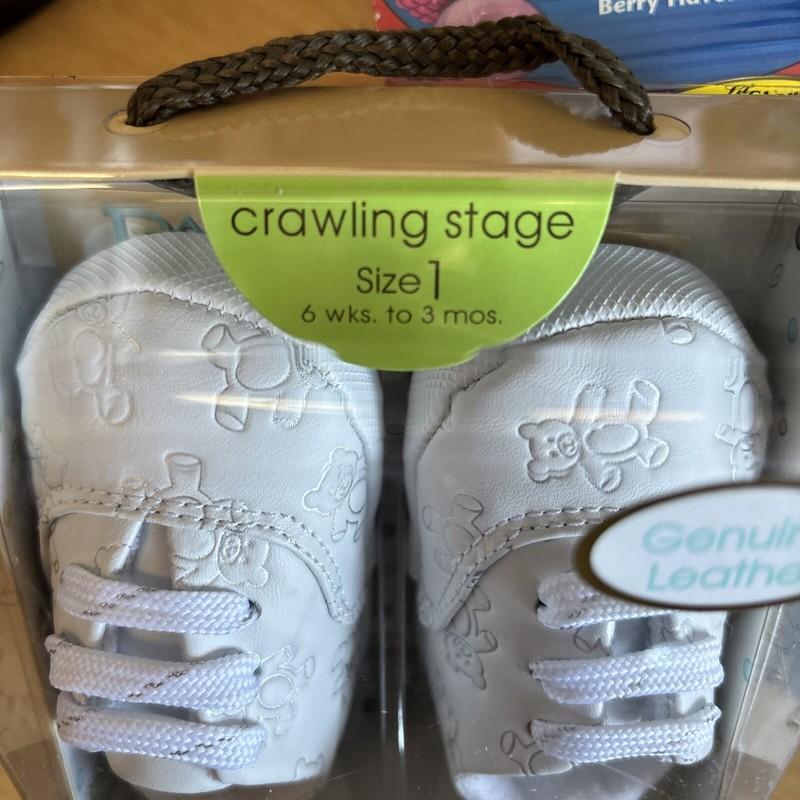 Baby Deer Size 1 Solid Leather Crawling Stage Teddy Bear Shoes Genuine Leather