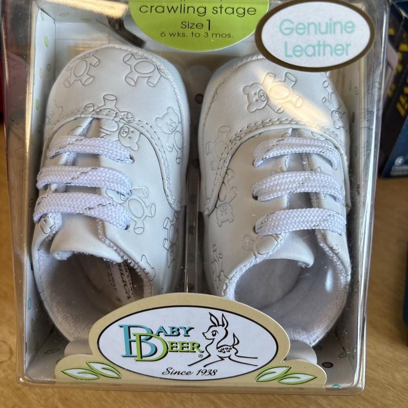 Baby Deer Size 1 Solid Leather Crawling Stage Teddy Bear Shoes Genuine Leather