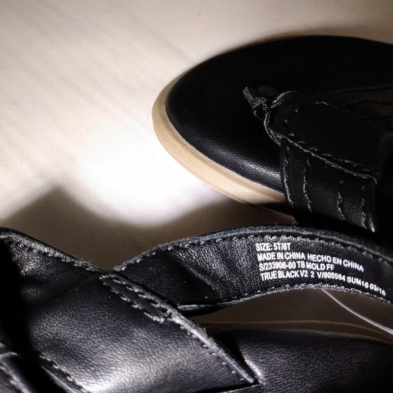 Baby GAP Ankle Strap Flip Flops True Black New With Tags