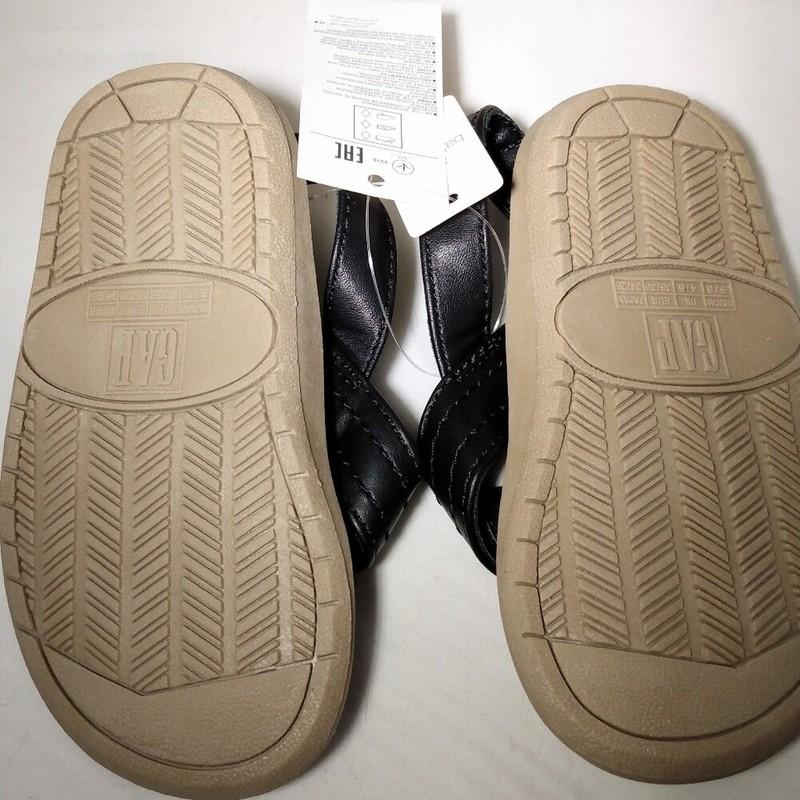 Baby GAP Ankle Strap Flip Flops True Black New With Tags
