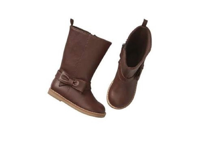 Baby Gap NWT Toddler Preschool 6 7 8 10 Girls Tall Riding Boots W/ Ankle Bow