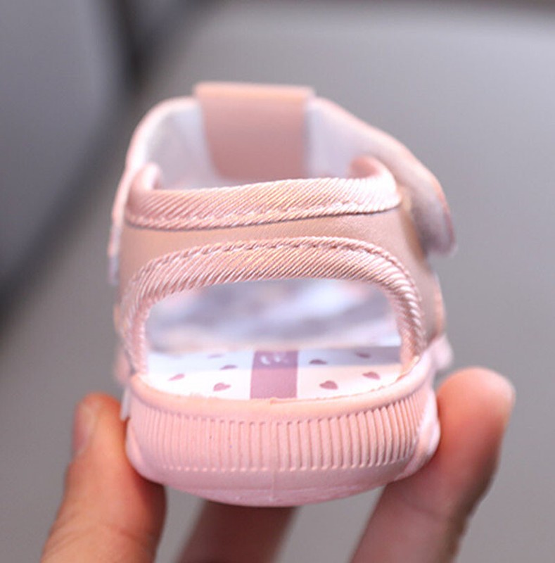 Baby Girl Casual Walking Sneaker Shoe Removeable Squeaker Infant Trainner Sandal