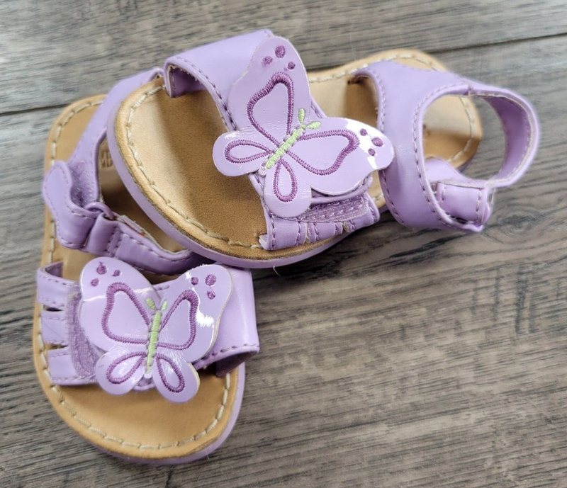Baby Girl Gymboree Size 3 Butterfly Blossoms Sandals Shoes