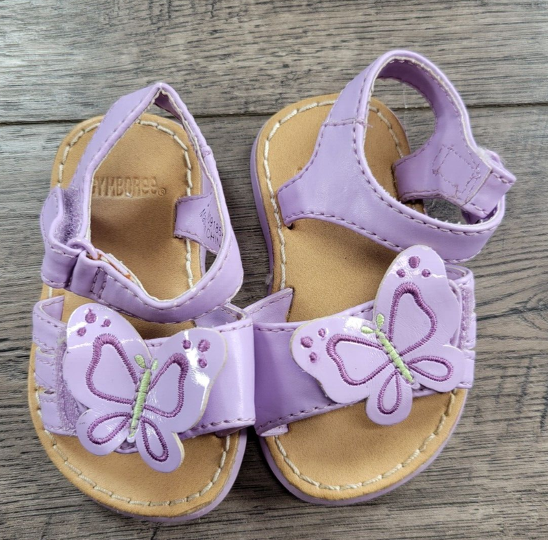 Baby Girl Gymboree Size 3 Butterfly Blossoms Sandals Shoes