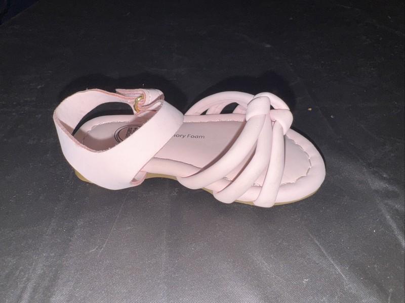 Baby Girls Knot Memory Foam Sandals Pink Size 3