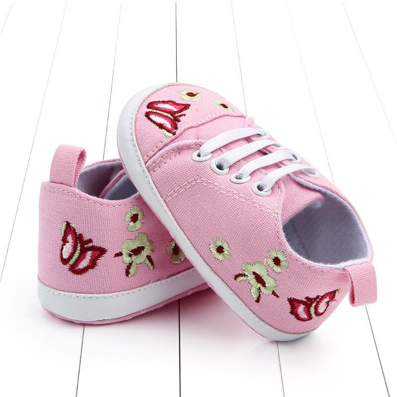 Baby Girls Pram Toddlers Shoes Soft Infant Shoes Newborn Christening Slippers