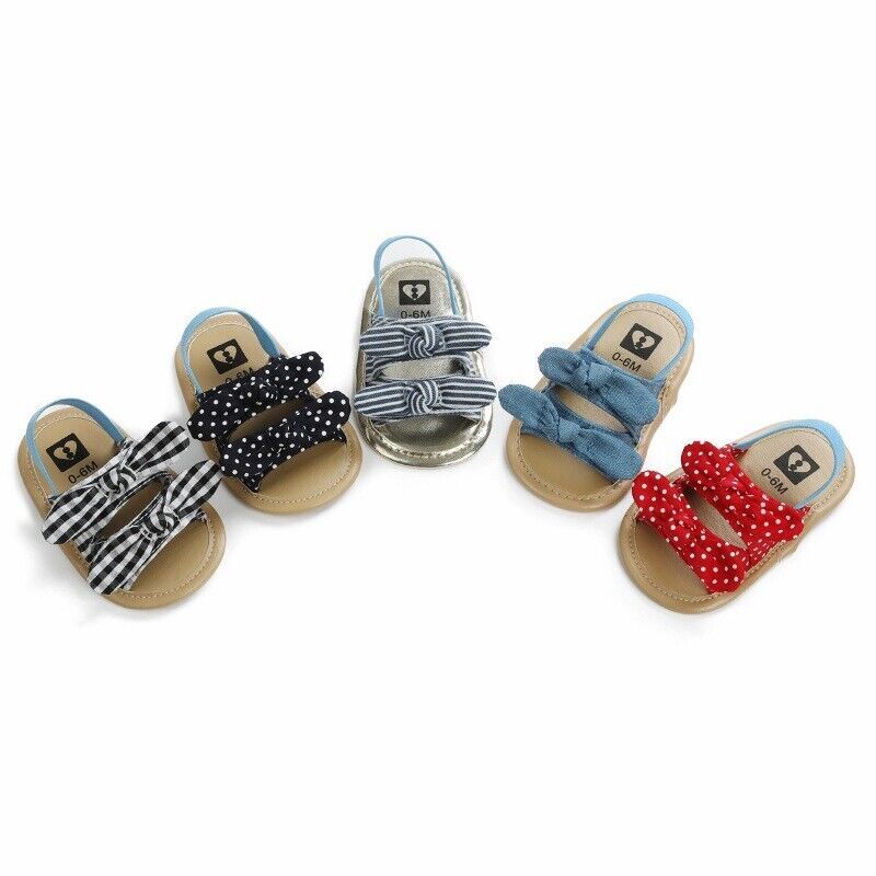 Baby Girls Sandals Rubber Sole Outdoor First Walker Toddler Girls Summer Shoes