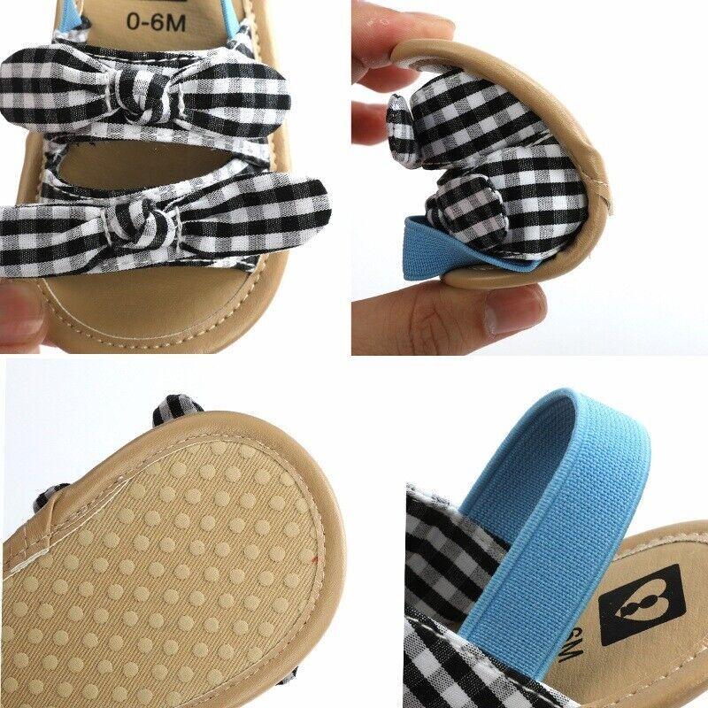 Baby Girls Sandals Rubber Sole Outdoor First Walker Toddler Girls Summer Shoes