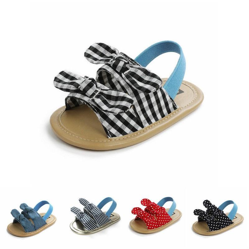 Baby Girls Sandals Rubber Sole Outdoor First Walker Toddler Girls Summer Shoes