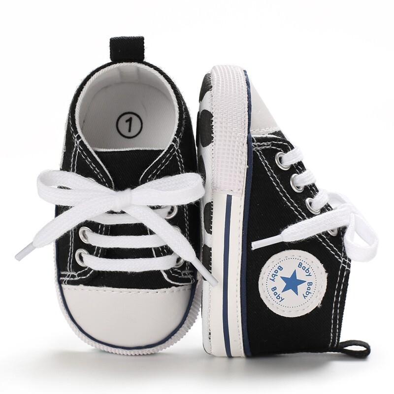 Baby Infant Classic Canvas Baby Shoes Boy/ Girl Soft Sole Size 0-18 Months